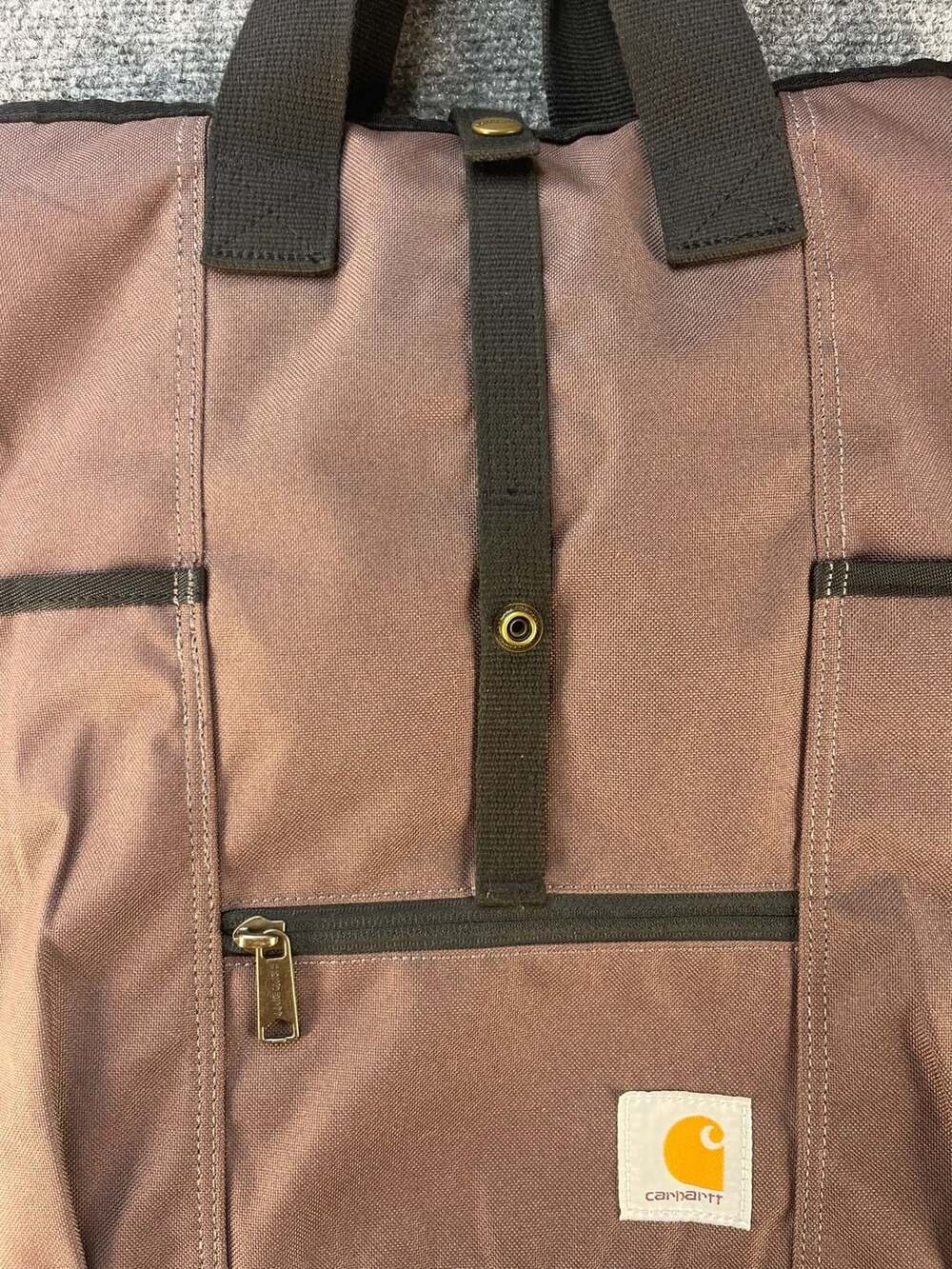 Carhartt Convertible Backpack Tote Bag Brown - Picture 3 of 12